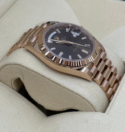 Rolex Day-date 40 228235a Choco Roman Diamonds