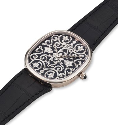 Patek Philippe Golden Ellipse White Gold And Enamel Ellipse Ref 5738 51g
