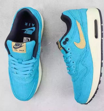 Nike Air Max 1 Corduroy Baltic Blue Sesame Gridiron Sail