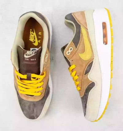 Nike Air Max 1 Prm Duck Pecan Yellow Ochre Baroque Brown