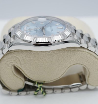 Rolex Day-date 40 228236 Blau Baguette Blue 2024 Neu Full Set