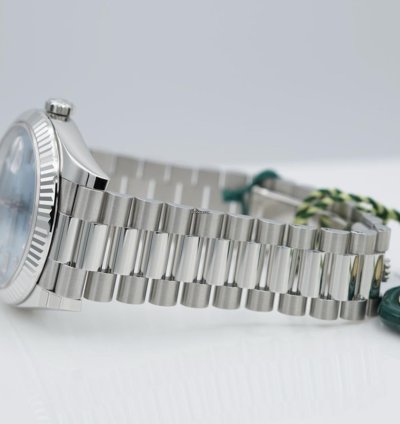 Rolex Day-date 40 228236 Blau Baguette Blue 2024 Neu Full Set
