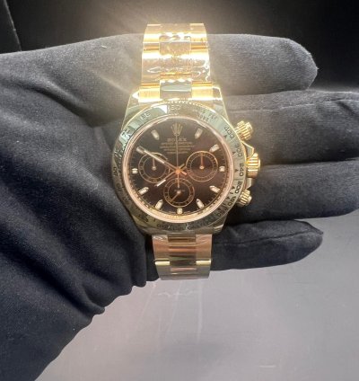 Rolex Daytona Black Dial Full Yellow Gold