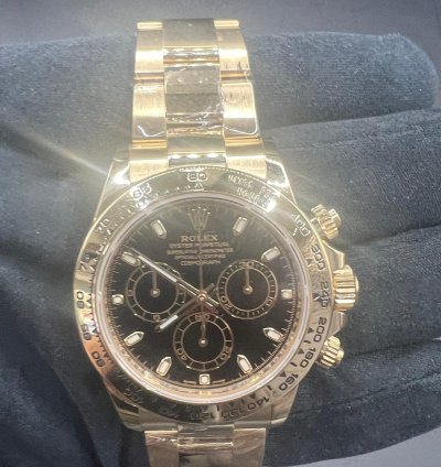 Rolex Daytona Black Dial Full Yellow Gold