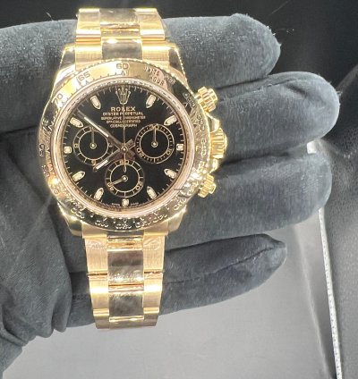 Rolex Daytona Black Dial Full Yellow Gold