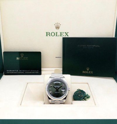 Rolex Day-date 40 228236 Gr Green 2024 Neu Full Set