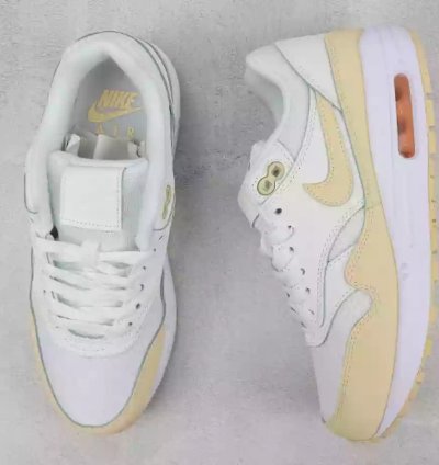 Nike Air Max 1 87 Trainers Light Bone Pale Vanilla Sail Football Grey Cobalt