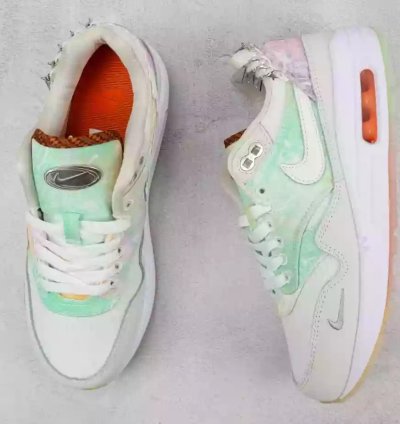 Nike Air Max 1 87 whitephantommint Foam Sneakers In Grey