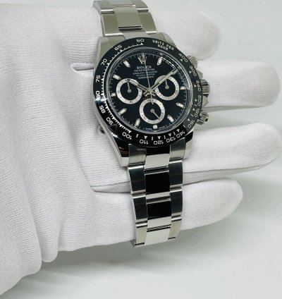 Rolex Daytona Black Dial New Stickers Eu lc100 Full Set 116500ln