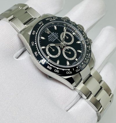 Rolex Daytona Black Dial New Stickers Eu lc100 Full Set 116500ln