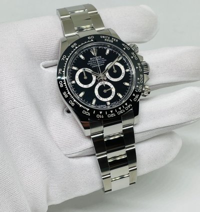 Rolex Daytona Black Dial New Stickers Eu lc100 Full Set 116500ln