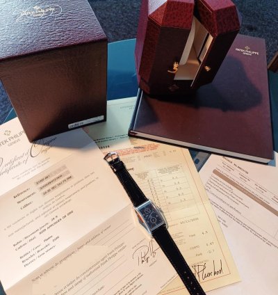 Patek Philippe Gondolo Power Reserve 10 Recently Serviced New Strap Original Box And Papers