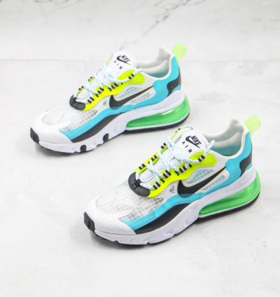Nike Air Max 270 React Ct1265-300 Oracle Aqua Black-ghost Green