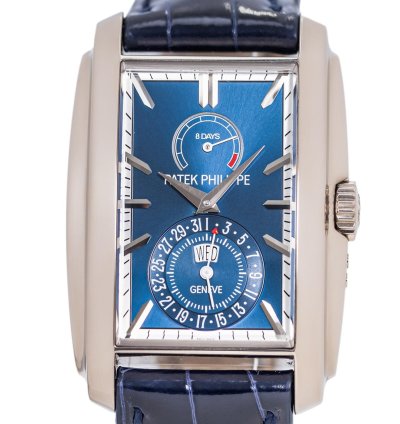 Patek Philippe Gondolo Ref 5200g-001 18k White Gold Blue Dial Box Papers Bj 2015 Pp Service 2025