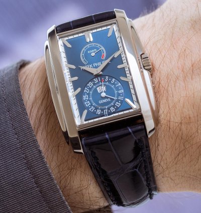 Patek Philippe Gondolo Ref 5200g-001 18k White Gold Blue Dial Box Papers Bj 2015 Pp Service 2025