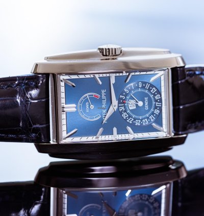 Patek Philippe Gondolo Ref 5200g-001 18k White Gold Blue Dial Box Papers Bj 2015 Pp Service 2025