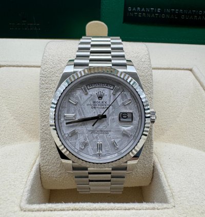 Rolex Day-date 40 228236 Platinum Meteorite Dial New 2022