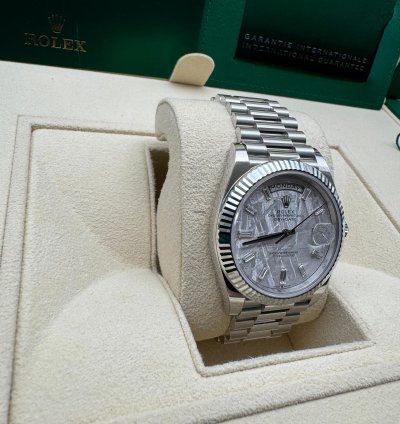 Rolex Day-date 40 228236 Platinum Meteorite Dial New 2022