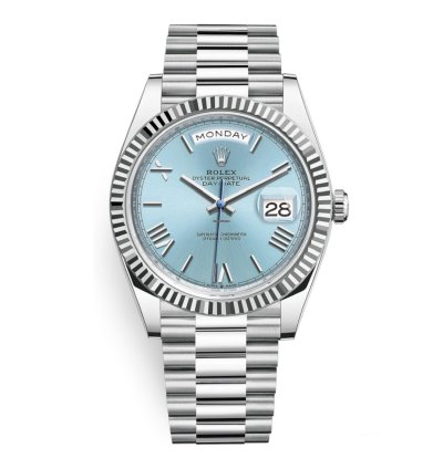 Rolex Day-date 40 228236 Platinum Roman Dial Ice Dial Unworn Full Set