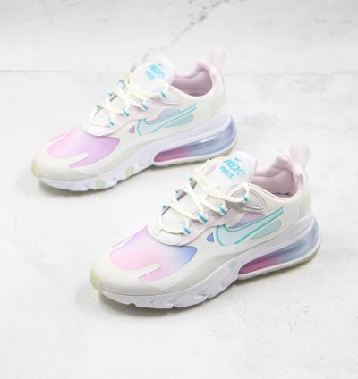Nike Air Max 270 React Se Summit White Bleached Aqua Light Violet Sail