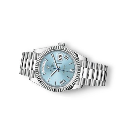 Rolex Day-date 40 228236 Platinum Roman Dial Ice Dial Unworn Full Set