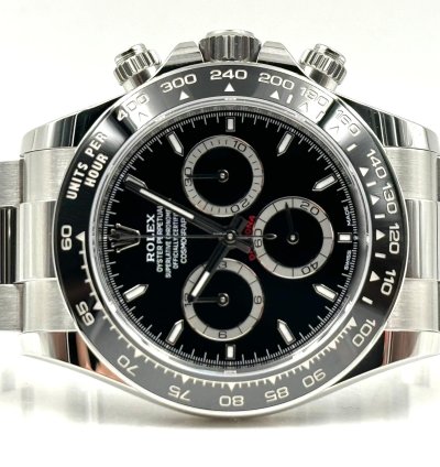 Rolex Daytona Black Dial Stainless Steel Bracelet 126500ln Unworn 2024