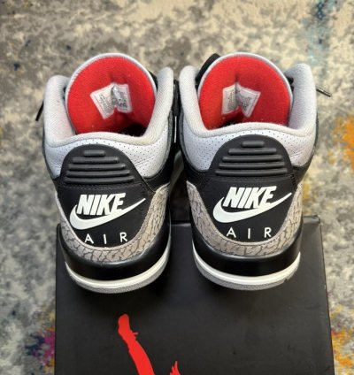 Air Jordan Retro 3 Black Cement 2024 Size 8 5