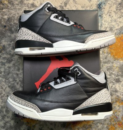 Air Jordan Retro 3 Black Cement 2024 Size 8 5