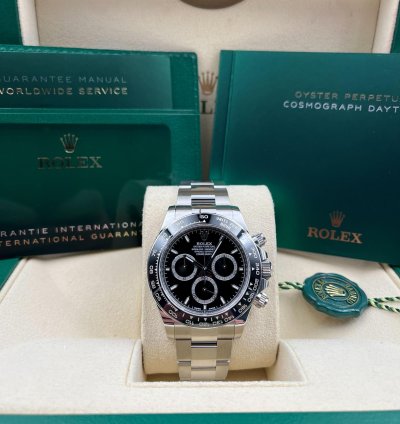 Rolex Daytona Black Dial Stainless Steel Bracelet 126500ln Unworn 2025