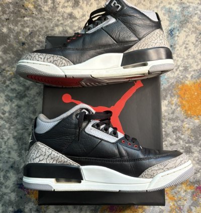 Air Jordan Retro 3 Black Cement 2024 Size 8 5