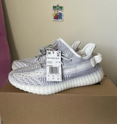 New Adidas Yeezy Boost 350 V2 Static Non-reflective Size 7