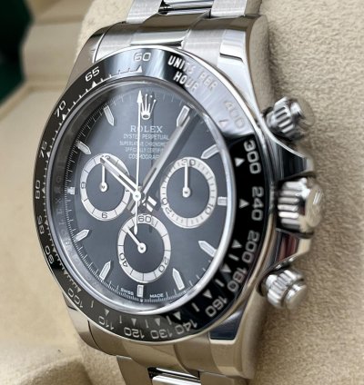 Rolex Daytona Black Dial Stainless Steel Bracelet 126500ln Unworn 2025