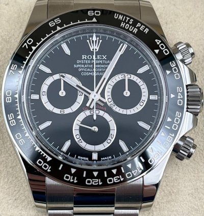 Rolex Daytona Black Dial Stainless Steel Bracelet 126500ln Unworn 2025