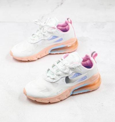 Nike Air Max 270 React White Washed Coral Hyper Blue