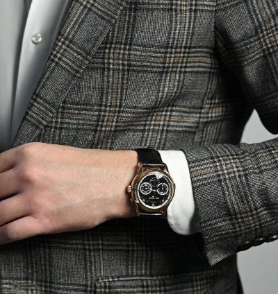Patek Philippe Grand Complications 5208r-001 18k Rose Gold Black Dial 42 Mm