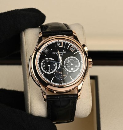Patek Philippe Grand Complications 5208r-001 18k Rose Gold Black Dial 42 Mm