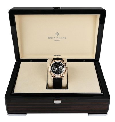Patek Philippe Grand Complications 5208r-001 18k Rose Gold Black Dial 42 Mm
