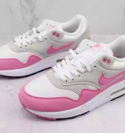 Nike Womens Pink Wmns Air Max 1 Sneakers Fuchsia Dream