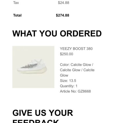 Nwt Yeezy Boost 380 Calcite Glow Size 13 5