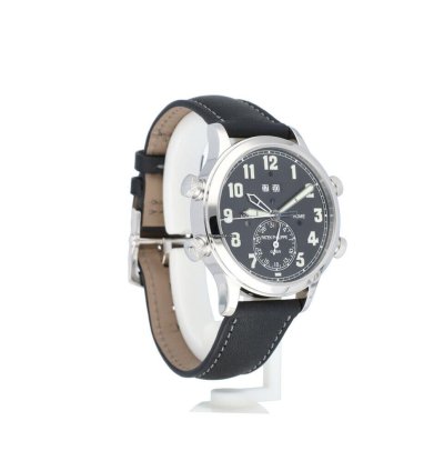 Patek Philippe Grand Complications Alarm Travel Time Platinum Black Leather 21 Vat Deductible