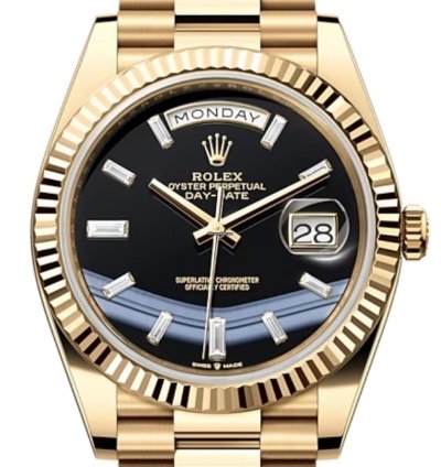 Rolex Day-date 40 228238 40mm Yellow Gold Black Onyx Dial Unworn 2024