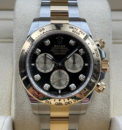 Rolex Daytona Black Diamond Dial Two Tone Bracelet 126503 Unworn 2024