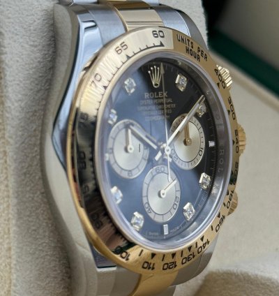 Rolex Daytona Black Diamond Dial Two Tone Bracelet 126503 Unworn 2024