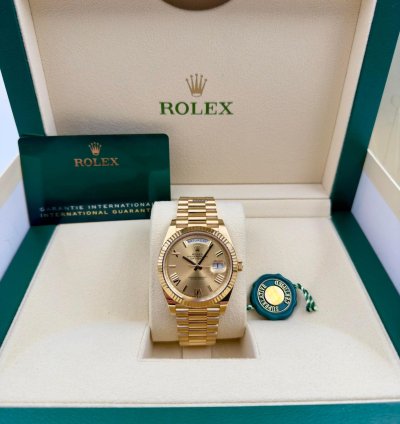 Rolex Day-date 40 228238 40mm Yellow Gold Champagne Roman Dial Unworn 2024