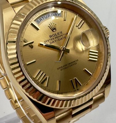 Rolex Day-date 40 228238 40mm Yellow Gold Champagne Roman Dial Unworn 2024
