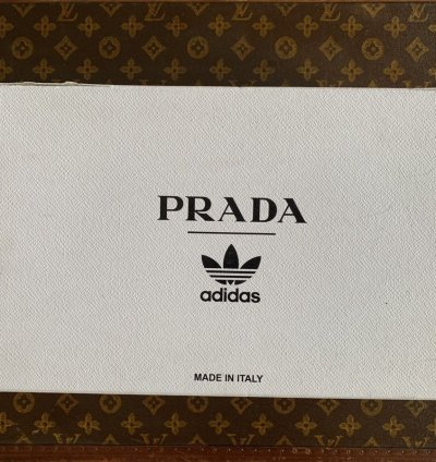 Prada Adidas Superstar In Metallic Silver