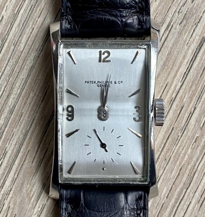 Patek Philippe Hour Glass Dress Watch Ref 1593