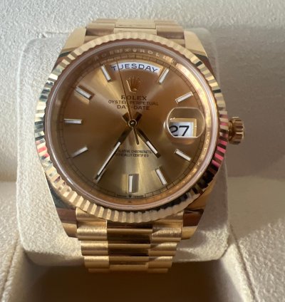 Rolex Day-date 40 228238 Automatic 2022 Yellow Gold Like New Unworn
