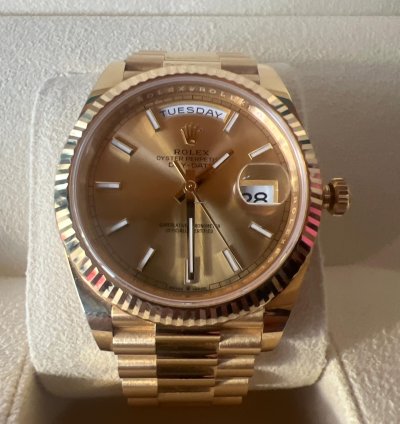 Rolex Day-date 40 228238 Automatic 2022 Yellow Gold Like New Unworn