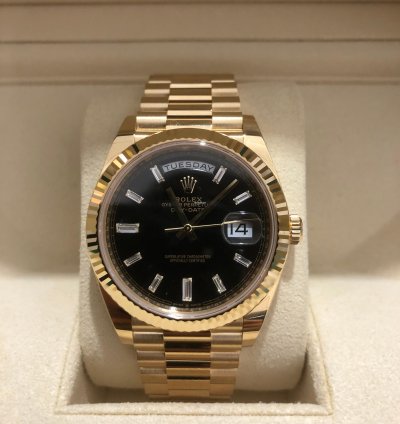 Rolex Day-date 40 228238 Black old Card